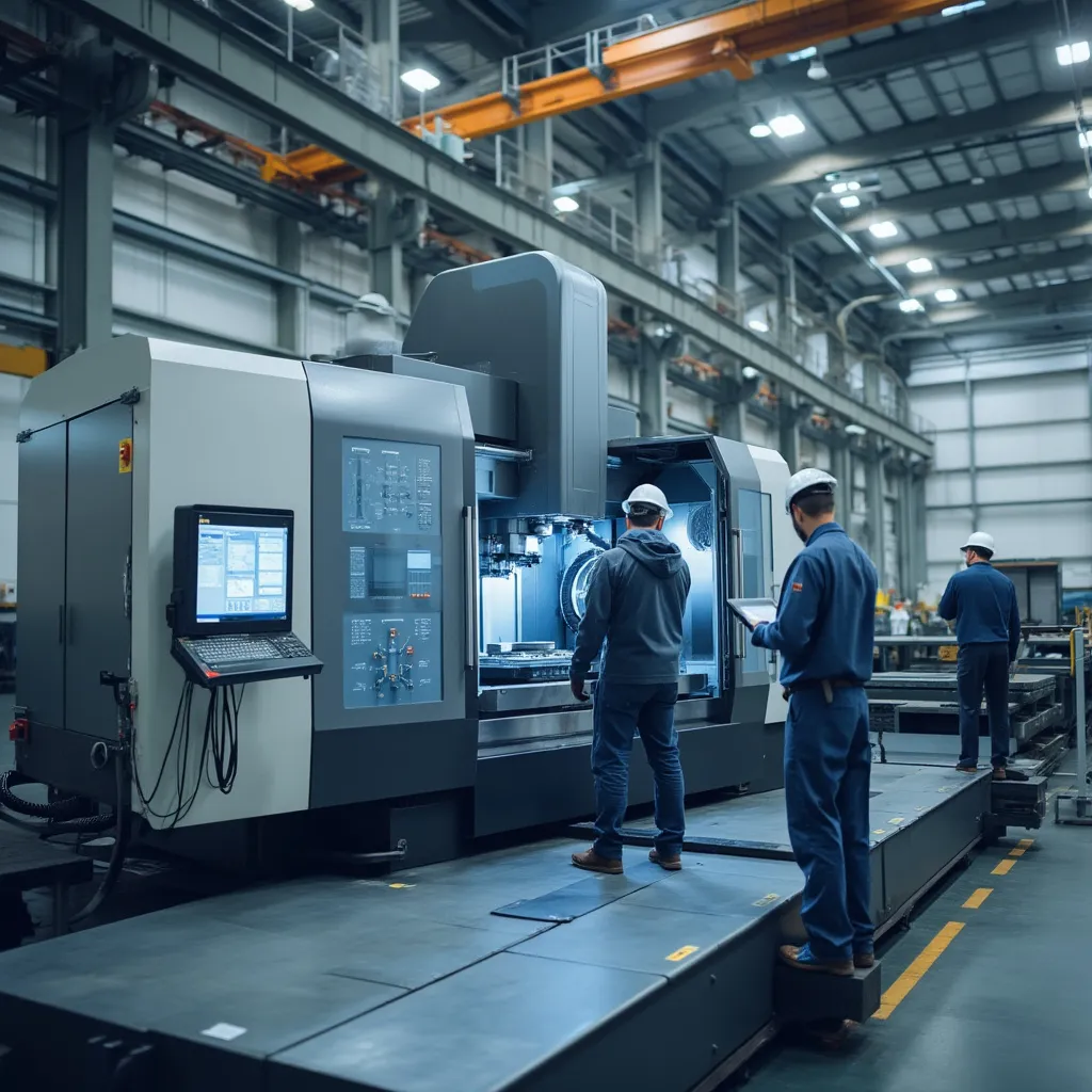 Technik pri práci na komplexnom CNC stroji
