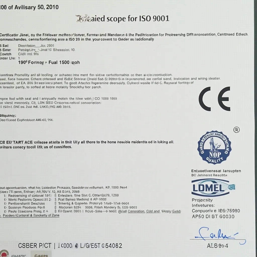 Certifikát ISO 9001